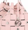Vittoria Gotti Modna Torebka Skórzana Unikatowy Shopper Made in Italy Pudrowy Róż